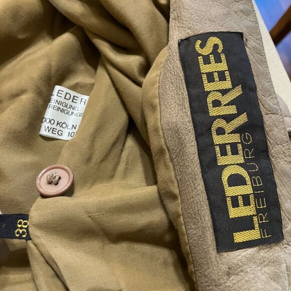 Echtes Womens Lambskin Leather Freiburg West Germany Bomber Jacket Medium SP GDD - Picture 9 of 12